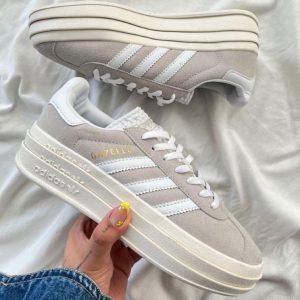 adidas Gazelle Bold Grey White