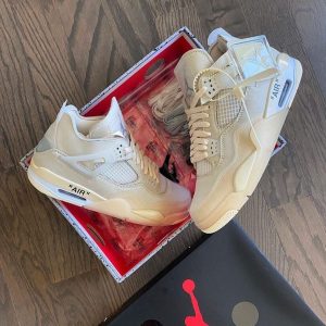 Jordan 4 Retro OFF - WHITE Sail